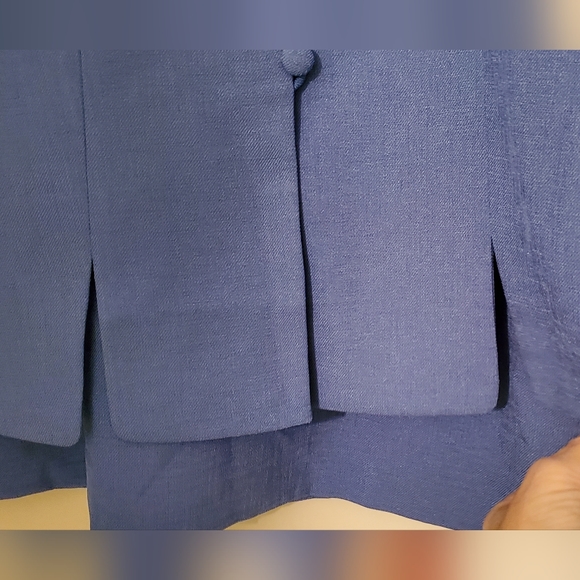 Kasper Blue Suit Size 10 Skirt Jacket Classy Feminine Party Office Wedding NWT - Picture 9 of 12